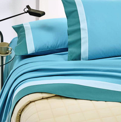 Sofia line combed cotton bed set