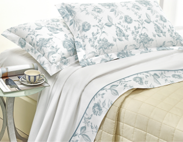 Sofia line combed cotton bed set